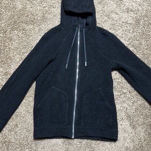 Lululemon Balck Sherpa Zip hoodie jacket